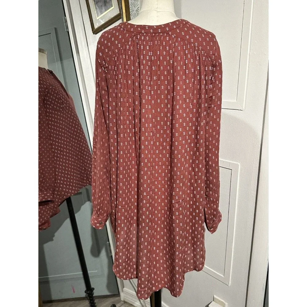 Free People Deep V Boyfriend Shirt